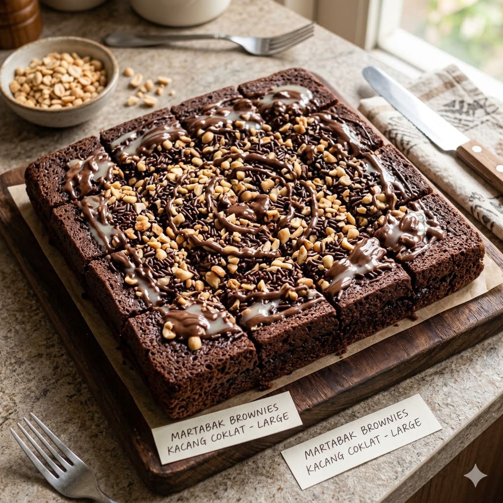 Brownies Kacang Coklat Large Martabak 999 Asli Bandung
